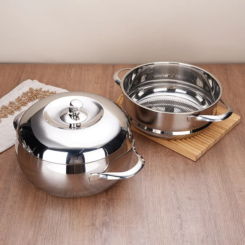 Thickened Deepened Household Steamer – High-End 18-10 Stainless Steel Micro-Stewing Soup Pot
Thickened Deepened Household Steamer – High-End 18-10 Stainless Steel Micro-Stewing Soup Pot