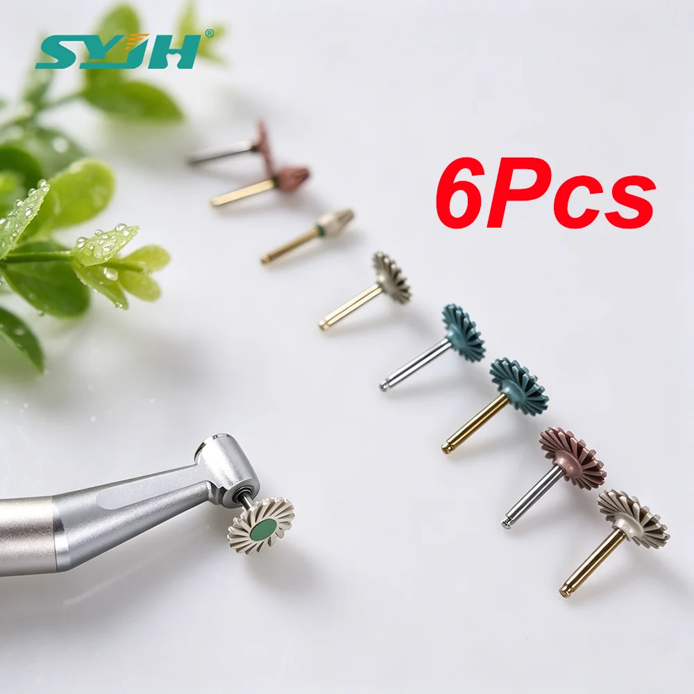 SYJH Dental 6Pcs Diamond Composite Resin Polishing Disc Wheel Spiral Rubber Polisher For Dentistry Instrument Equipment Tools
SYJH Dental 6Pcs Diamond Composite Resin Polishing Disc Wheel Spiral Rubber Polisher For Dentistry Instrument Equipment Tools
