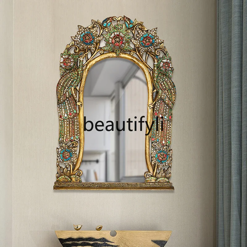 Thai wood carving decorative frame South East Asia solid wood mirror Thai spa massage shop frame B03
Thai wood carving decorative frame South East Asia solid wood mirror Thai spa massage shop frame B03