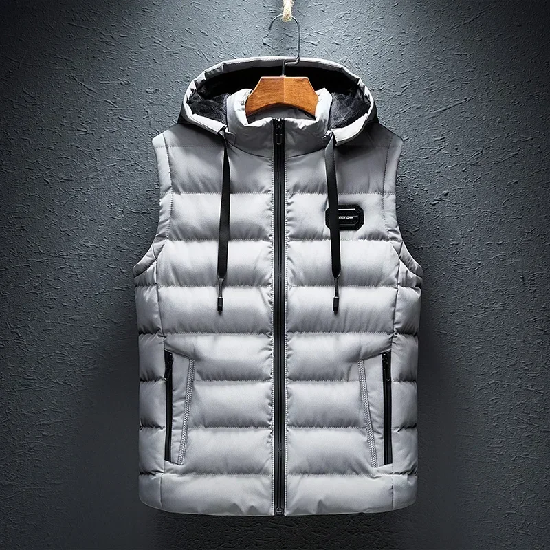 Male Cotton Padded Men's Vest Men Zipper Waistcoats Plus Size 6XL Brand Mens Jacket Sleeveless Hooded Vest Fashion Casual Coats
Male Cotton Padded Men's Vest Men Zipper Waistcoats Plus Size 6XL Brand Mens Jacket Sleeveless Hooded Vest Fashion Casual Coats