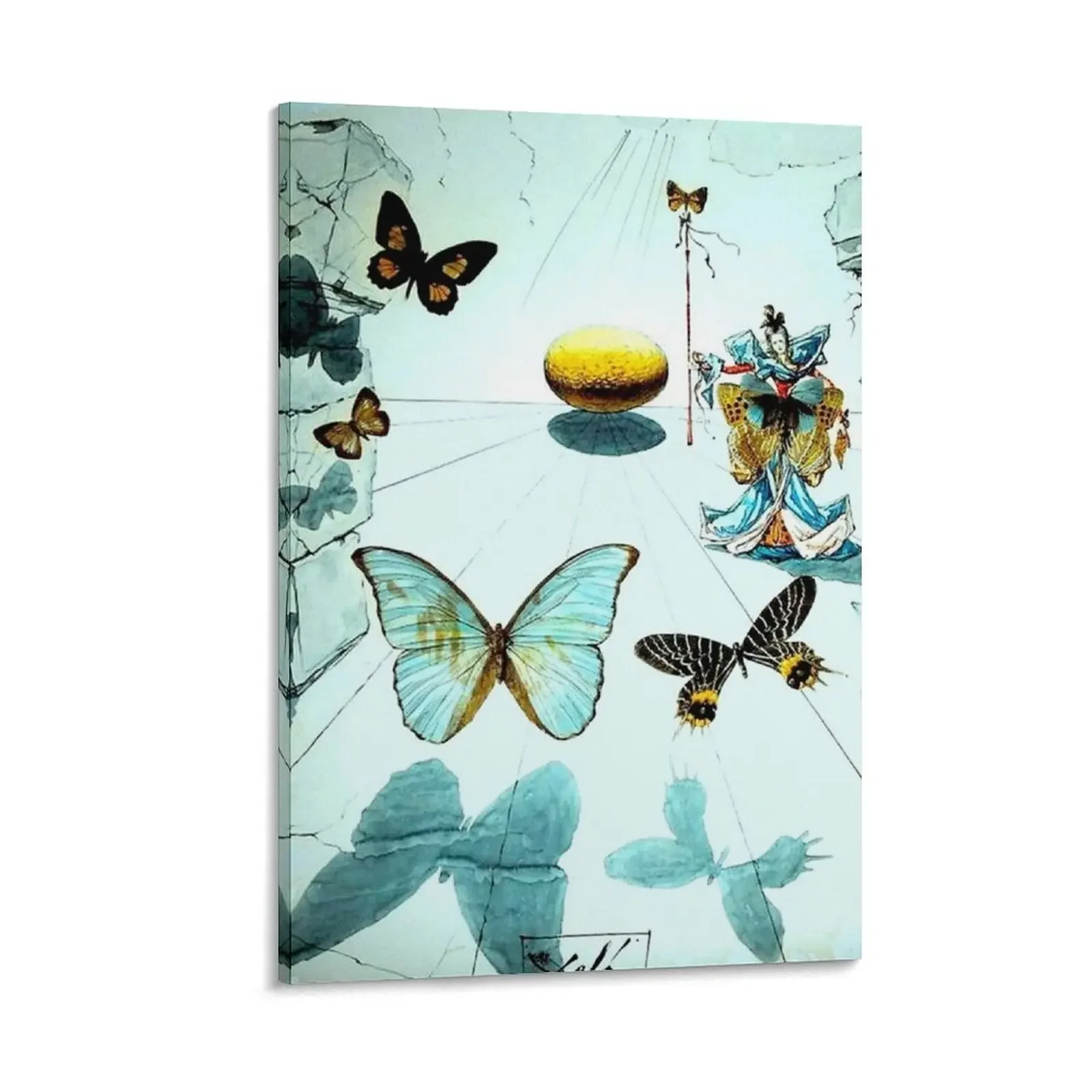 ALLEGORIE DE SOIE Vintage 1950 Dali Butterfly Print Canvas Painting accessories for home decor home decor interior
ALLEGORIE DE SOIE Vintage 1950 Dali Butterfly Print Canvas Painting accessories for home decor home decor interior
