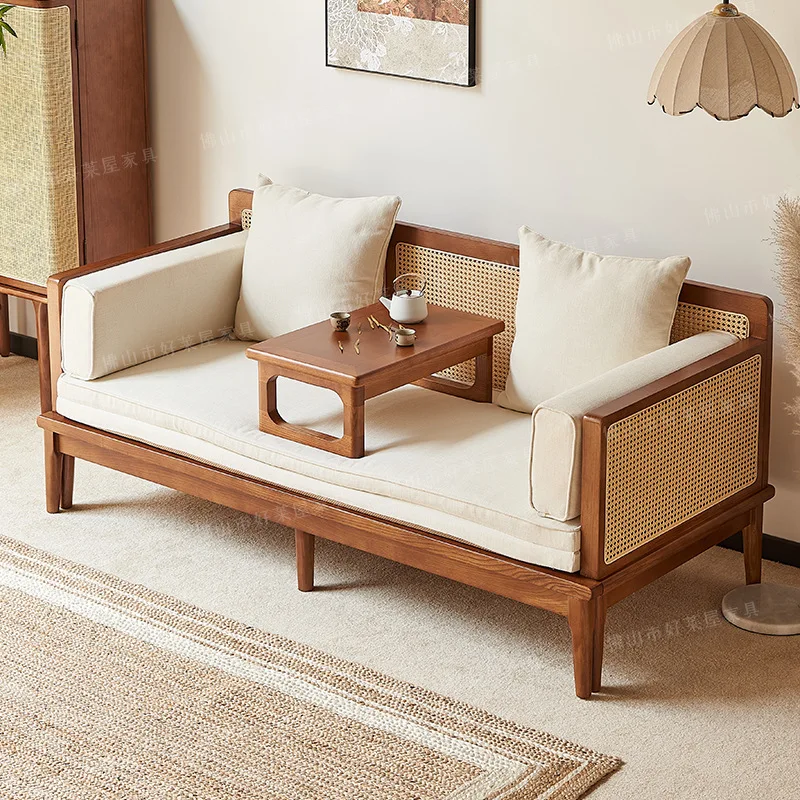 Luohan push-pull sofa bed solid wood new Chinese double sofa ash wood simple modern small apartment rattan
Luohan push-pull sofa bed solid wood new Chinese double sofa ash wood simple modern small apartment rattan