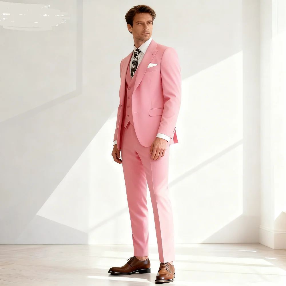 Ternos de vestido verde slim fit masculino, lapela de pico, um botão, smoking de casamento, terno masculino, jaqueta, calça, col
Ternos de vestido verde slim fit masculino, lapela de pico, um botão, smoking de casamento, terno masculino, jaqueta, calça, col