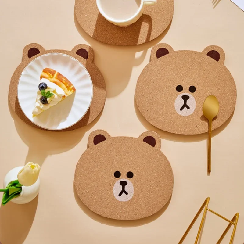 Brown Bear Wooden Coasters Anti-scald Heat Insulation Non-slip Placemats Kitchen Table Ceramic Plate Casserole Mats Home Coaster
Brown Bear Wooden Coasters Anti-scald Heat Insulation Non-slip Placemats Kitchen Table Ceramic Plate Casserole Mats Home Coaster