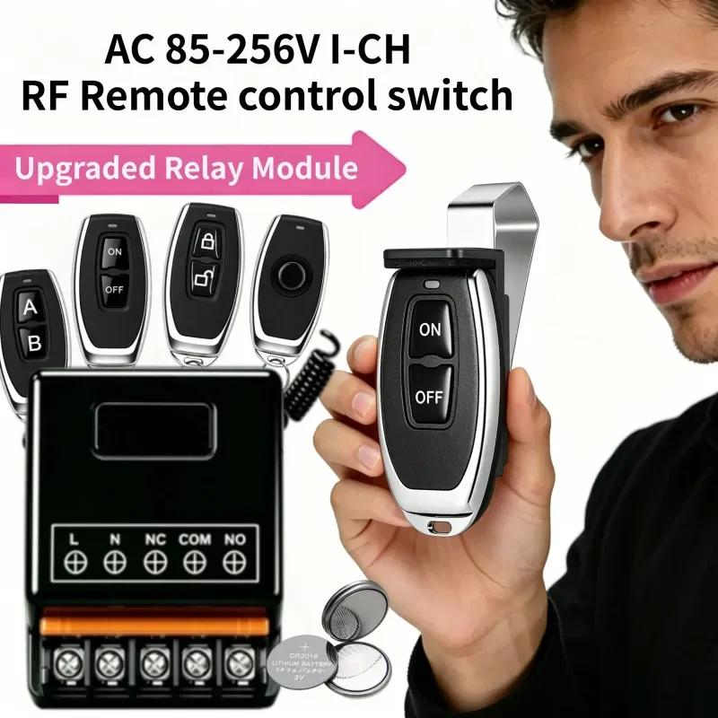 AC220V 433Mhz Remote Control Switch Hign Power On off Remote Control Transmitter for Water Pump Motor LED/Electric Appliance
AC220V 433Mhz Remote Control Switch Hign Power On off Remote Control Transmitter for Water Pump Motor LED/Electric Appliance