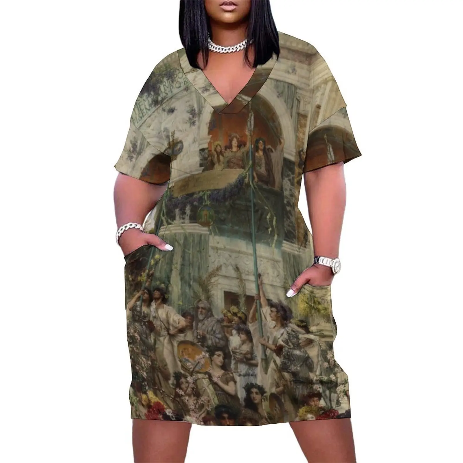 Lawrence Alma-Tadema. Spring, 1894. Loose Pocket Dress birthday dress for women Women dresses summer
Lawrence Alma-Tadema. Spring, 1894. Loose Pocket Dress birthday dress for women Women dresses summer