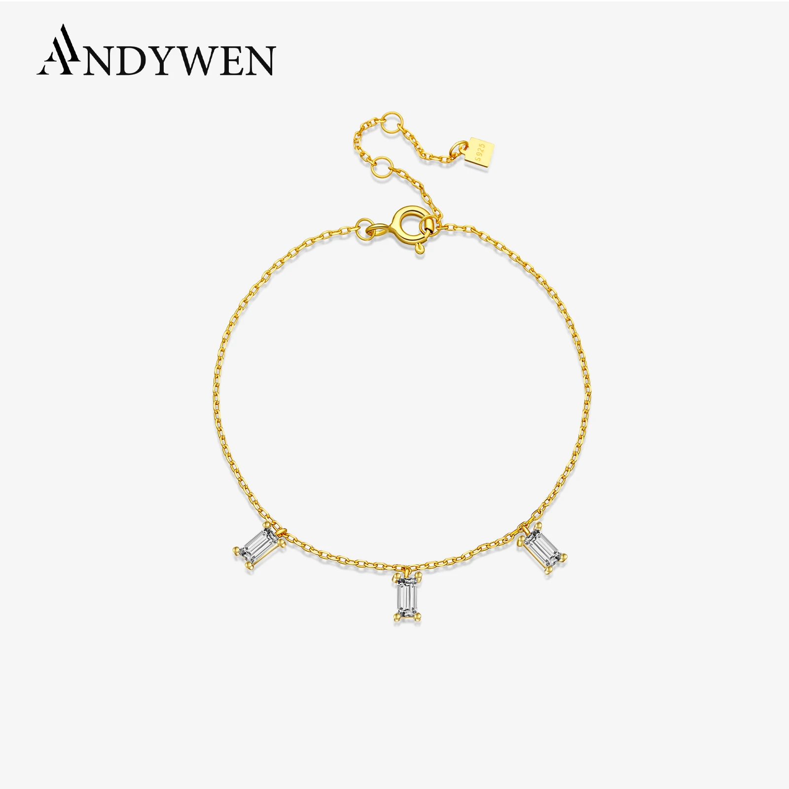 ANDYWEN New 925 Sterling Silver Gold Rectangle Zircon Bracelet Luxury Multi Colorful Bangle 2025 Fashion European Jewelry
ANDYWEN New 925 Sterling Silver Gold Rectangle Zircon Bracelet Luxury Multi Colorful Bangle 2025 Fashion European Jewelry