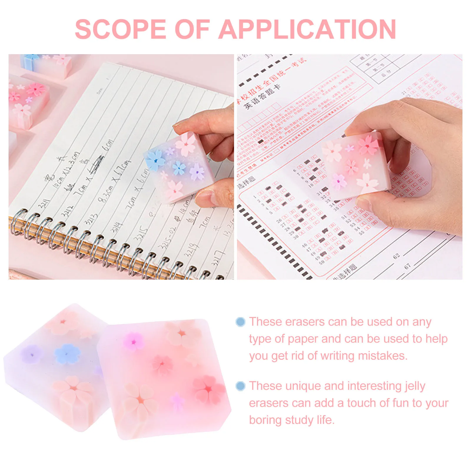 32Pcs Jelly Color Erasers Cute Portable Pencil Erasers Multi-Function School Supplies Bulk Pack for Study Office
32Pcs Jelly Color Erasers Cute Portable Pencil Erasers Multi-Function School Supplies Bulk Pack for Study Office