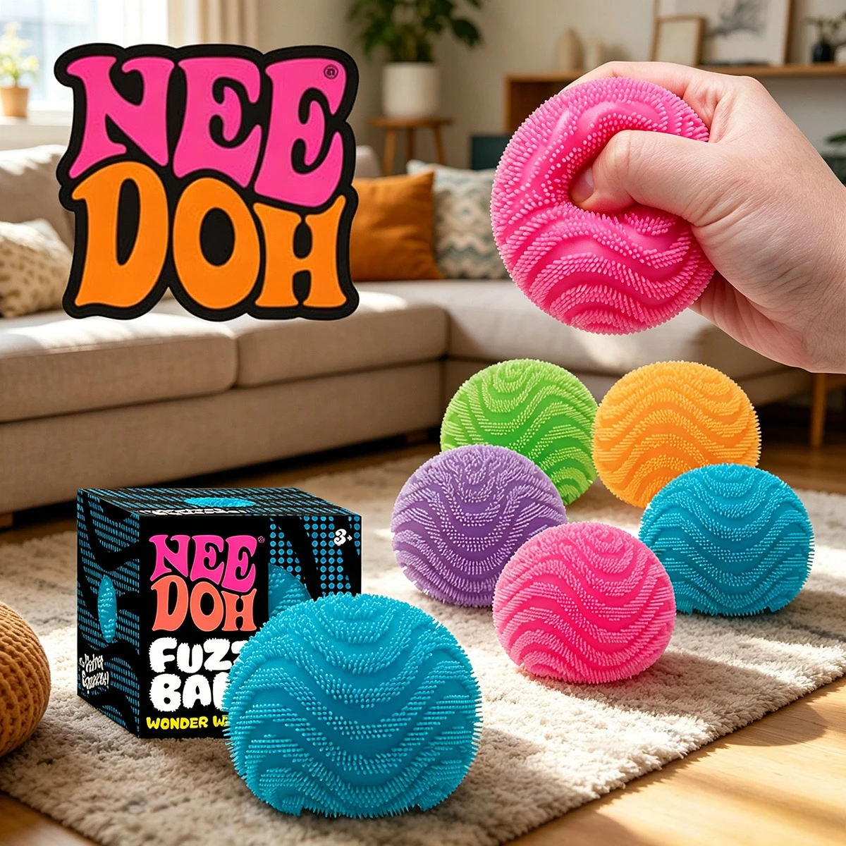 2026 NeeDoh Fuzz Ball Wonder Waves Sensory Stress Reliever Fidget Tool, Desk Sensory Cube, Anti-Anxiety Focus squeeze toys
2026 NeeDoh Fuzz Ball Wonder Waves Sensory Stress Reliever Fidget Tool, Desk Sensory Cube, Anti-Anxiety Focus squeeze toys