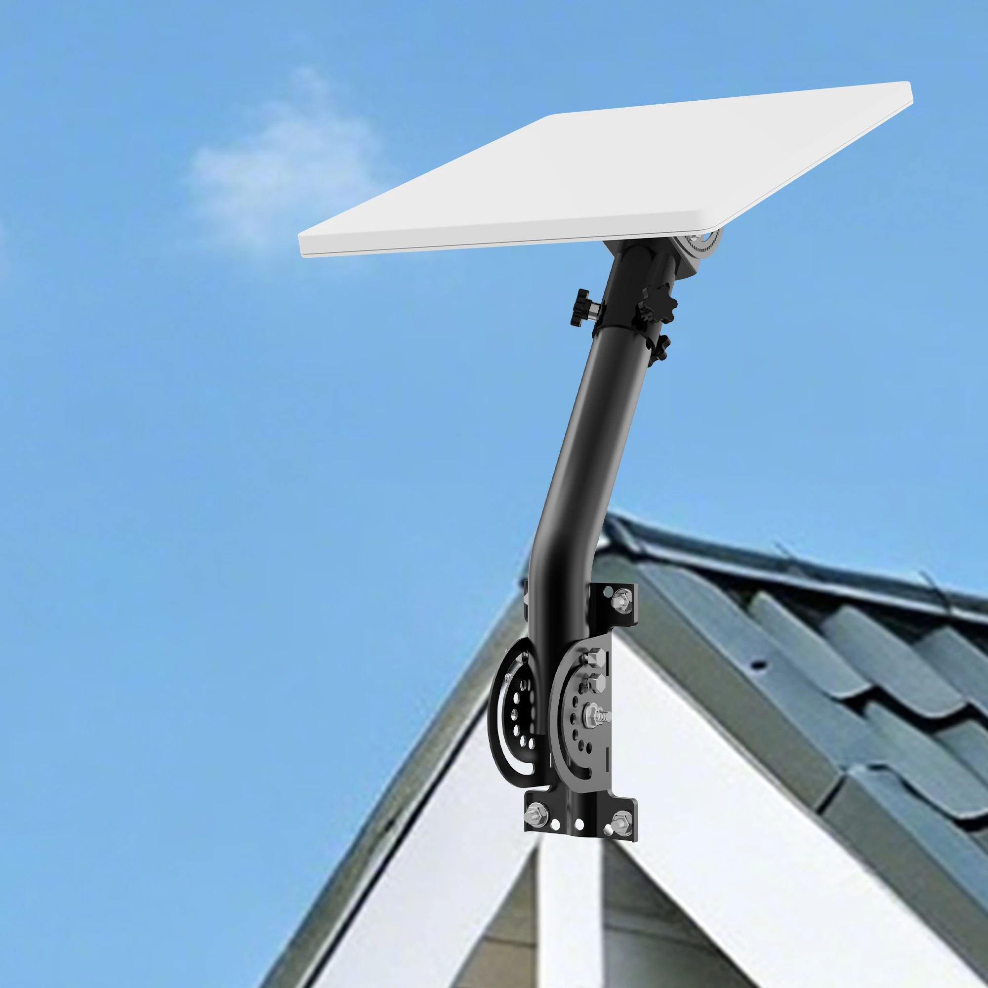 Starlink Mini V4 Roof Mount, 160° Tilt Adjustable, Heavy-Duty Metal Wall Mount Bracket, with Aluminum Pipe Adapter Mounting Kits
Starlink Mini V4 Roof Mount, 160° Tilt Adjustable, Heavy-Duty Metal Wall Mount Bracket, with Aluminum Pipe Adapter Mounting Kits