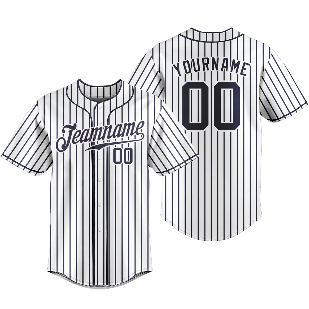 Custom Baseball Jersey Stripe Breathable Sportswear Team Training T-shirts School Uniform Personalized Name Logo Number
Custom Baseball Jersey Stripe Breathable Sportswear Team Training T-shirts School Uniform Personalized Name Logo Number