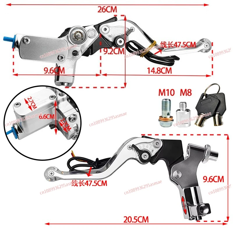 Motorcycle Modified CNC Aluminum Brake Master Cylinder with LED Light Lock High Quality Wear Resistant
Motorcycle Modified CNC Aluminum Brake Master Cylinder with LED Light Lock High Quality Wear Resistant