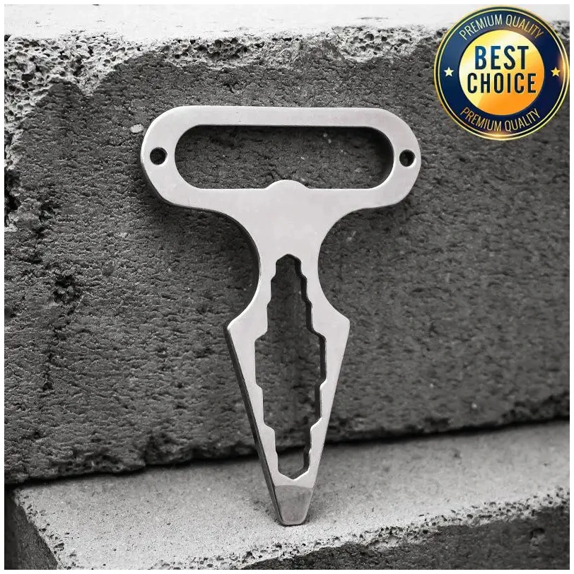 Outdoor camping supplies stainless steel EDC self-defense spike wrench multifunctional tool portable bottle opener
Outdoor camping supplies stainless steel EDC self-defense spike wrench multifunctional tool portable bottle opener