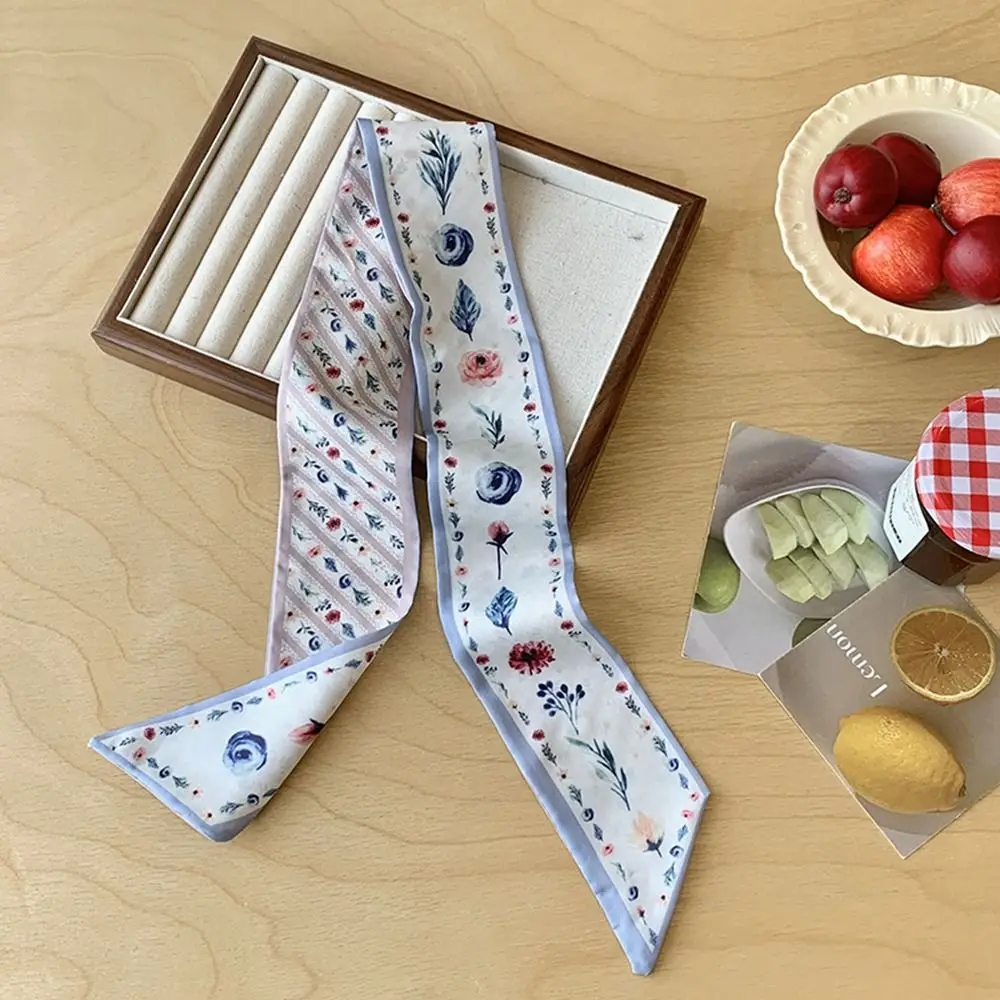 Sweet Ribbon Floral Scarf Retro Thin Scarf Headband Dressing Decoration Neckerchief Long Scarves Bag Decoration
Sweet Ribbon Floral Scarf Retro Thin Scarf Headband Dressing Decoration Neckerchief Long Scarves Bag Decoration