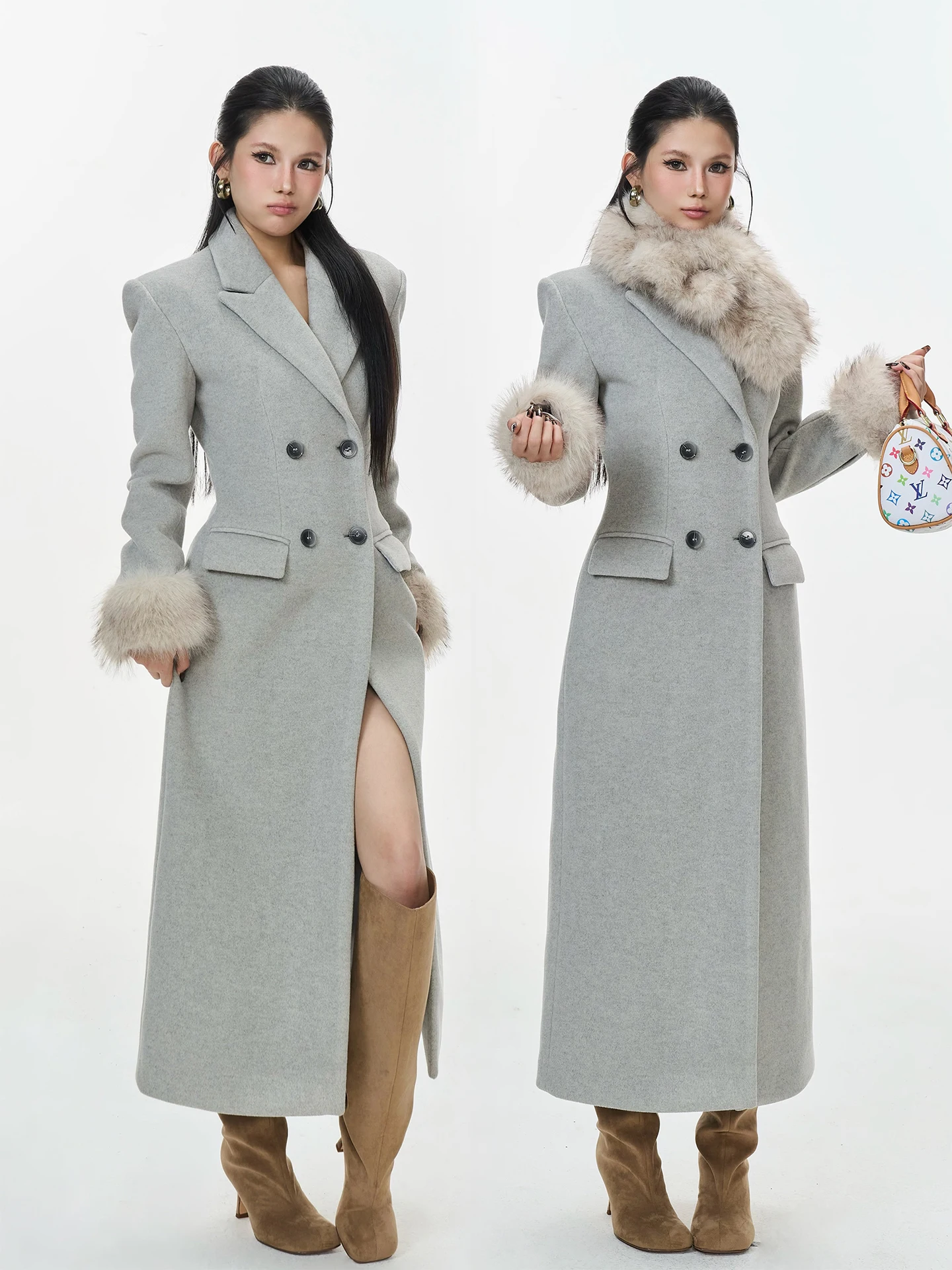 Корейское шерстяное пальто со съемным меховым воротником и длинной талией, осенне-зимняя верхняя одежда для молодых женщин, Thiened из полиэстера
Корейское шерстяное пальто со съемным меховым воротником и длинной талией, осенне-зимняя верхняя одежда для молодых женщин, Thiened из полиэстера
