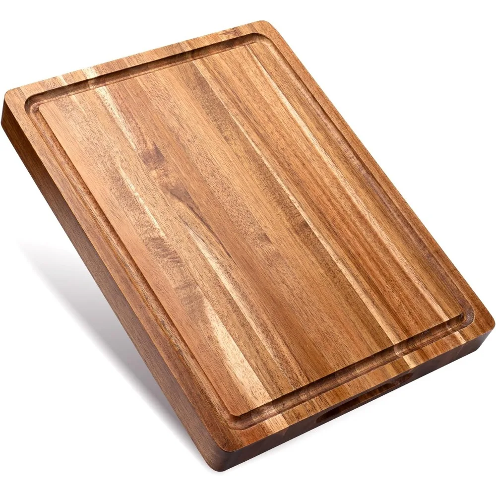 Acacia Wood Cutting Board for Kitchen, 1.5” Thick Chopping Board with Juice Groove, Sorting Compartment Charcuterie Board, 16x12
Acacia Wood Cutting Board for Kitchen, 1.5” Thick Chopping Board with Juice Groove, Sorting Compartment Charcuterie Board, 16x12