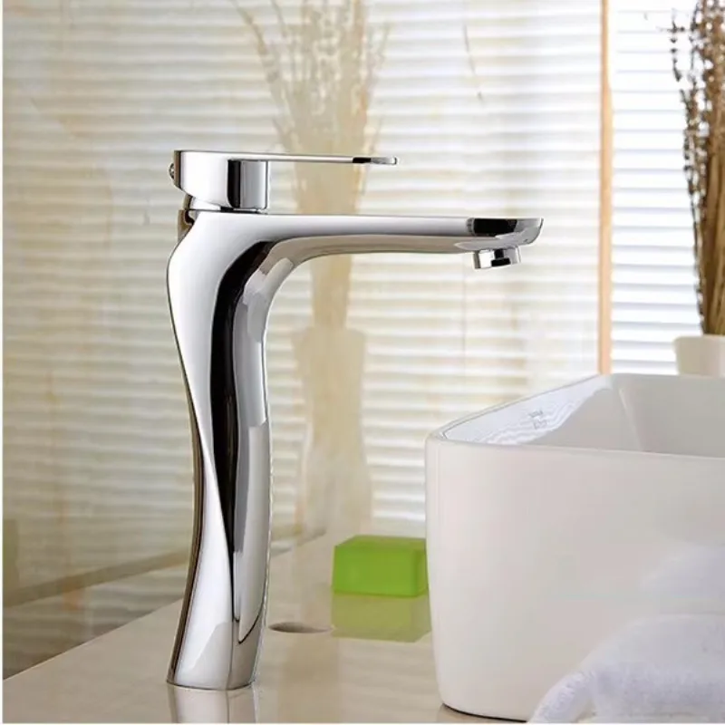 Basin Faucet Chrome brass bathroom sink faucet single lever Hot and Cold water mixer sink tap
Basin Faucet Chrome brass bathroom sink faucet single lever Hot and Cold water mixer sink tap