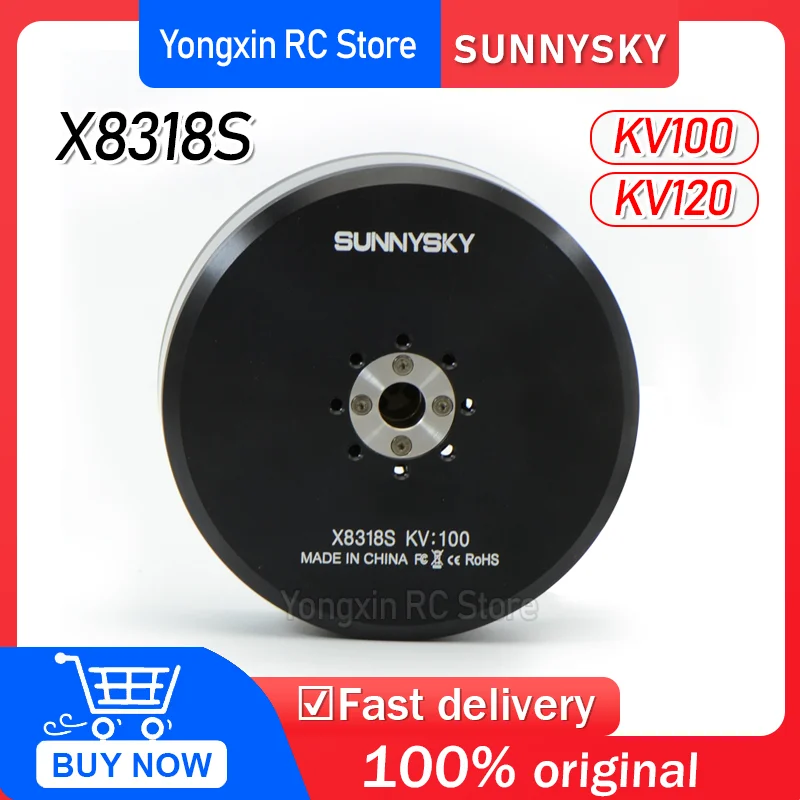 Sunnysky X8318S 120KV 100KV Brushless Motor Multi-rotor Motor for Plant Protection Machine RC Drone
Sunnysky X8318S 120KV 100KV Brushless Motor Multi-rotor Motor for Plant Protection Machine RC Drone