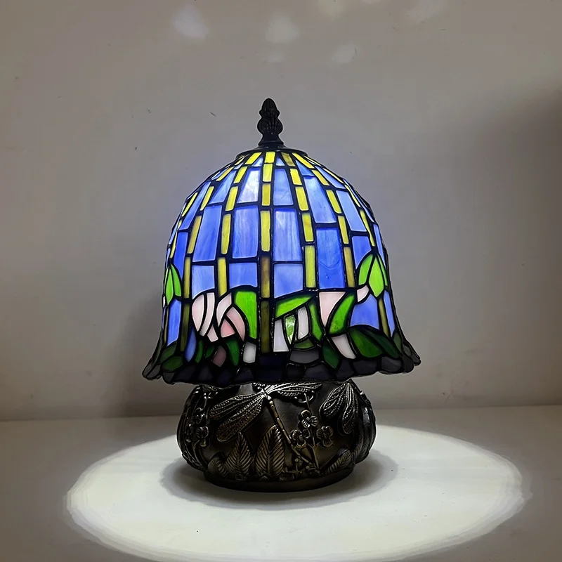 Tiffany Table Lamps 8 Inch Handmade Water Lily Style Stained Glass Lamp Creative Reading Bedroom Bedside Light
Tiffany Table Lamps 8 Inch Handmade Water Lily Style Stained Glass Lamp Creative Reading Bedroom Bedside Light