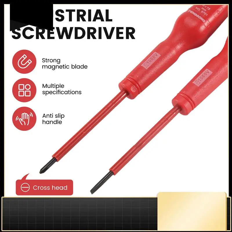 PENGGONG 9 X Insulated Screwdriver Set Electrician Dedicated Magnetic Precision CR-V High Voltage 1000V Slotted Phillips Hand To
PENGGONG 9 X Insulated Screwdriver Set Electrician Dedicated Magnetic Precision CR-V High Voltage 1000V Slotted Phillips Hand To