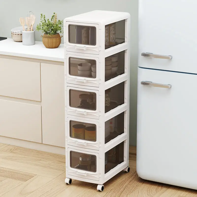 5-Tier Plastic Drawer Storage Organizer Rolling Cart with 3/4/5 Drawers and Lockable Wheels
5-Tier Plastic Drawer Storage Organizer Rolling Cart with 3/4/5 Drawers and Lockable Wheels