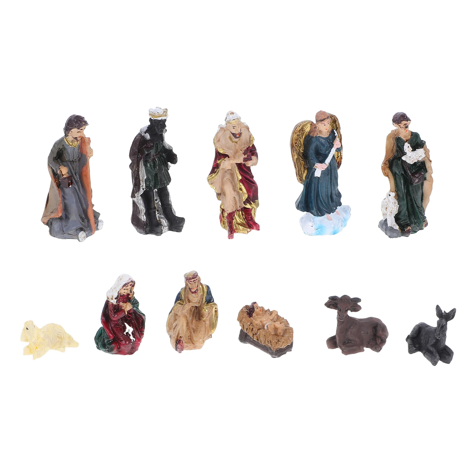 11 Pcs Set Statue Jesus Birth Decor Resin Figurines Nativity Set Statue Catholic Present Christmas Party Supplies
11 Pcs Set Statue Jesus Birth Decor Resin Figurines Nativity Set Statue Catholic Present Christmas Party Supplies