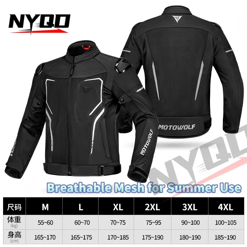 Motorcycle Mesh Riding Jacket Summer Breathable Anti-fall Locomotive Coat Built-in CE Armor Outdoor Motorbike Racing Outerwear
Motorcycle Mesh Riding Jacket Summer Breathable Anti-fall Locomotive Coat Built-in CE Armor Outdoor Motorbike Racing Outerwear
