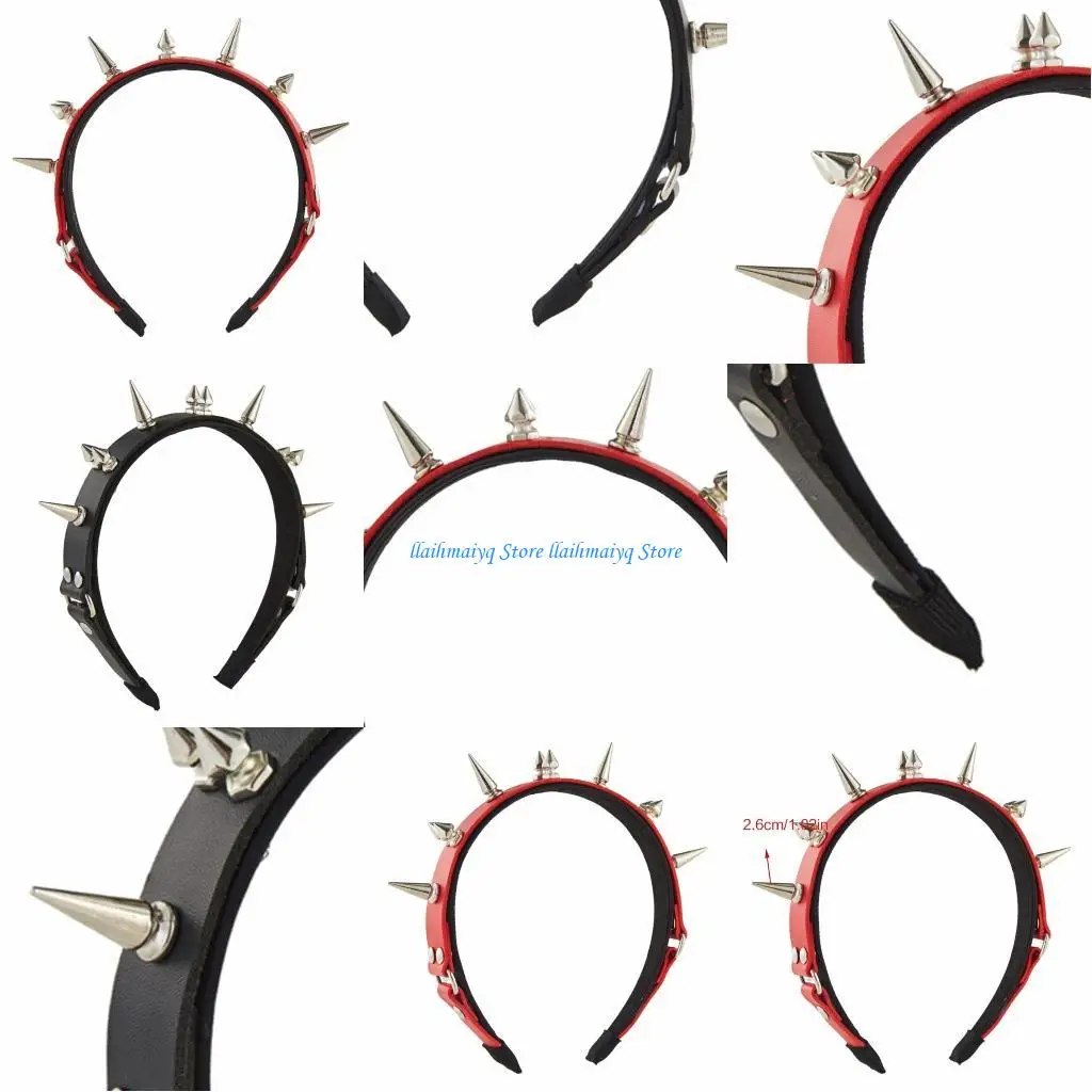 573B Spiked Headband Punk Headband Rock Headband For Men Steampunk Rivet Headband
573B Spiked Headband Punk Headband Rock Headband For Men Steampunk Rivet Headband