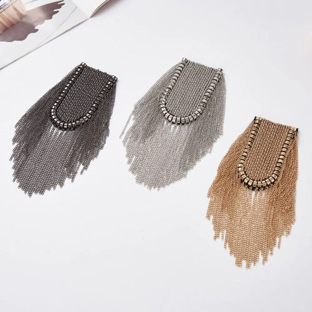 Retro Pin Tassel Chain Epaulette Breastpin Crystal Brooch Shoulder Board DIY Cool Jacket Vintage Brooch Stage performance
Retro Pin Tassel Chain Epaulette Breastpin Crystal Brooch Shoulder Board DIY Cool Jacket Vintage Brooch Stage performance