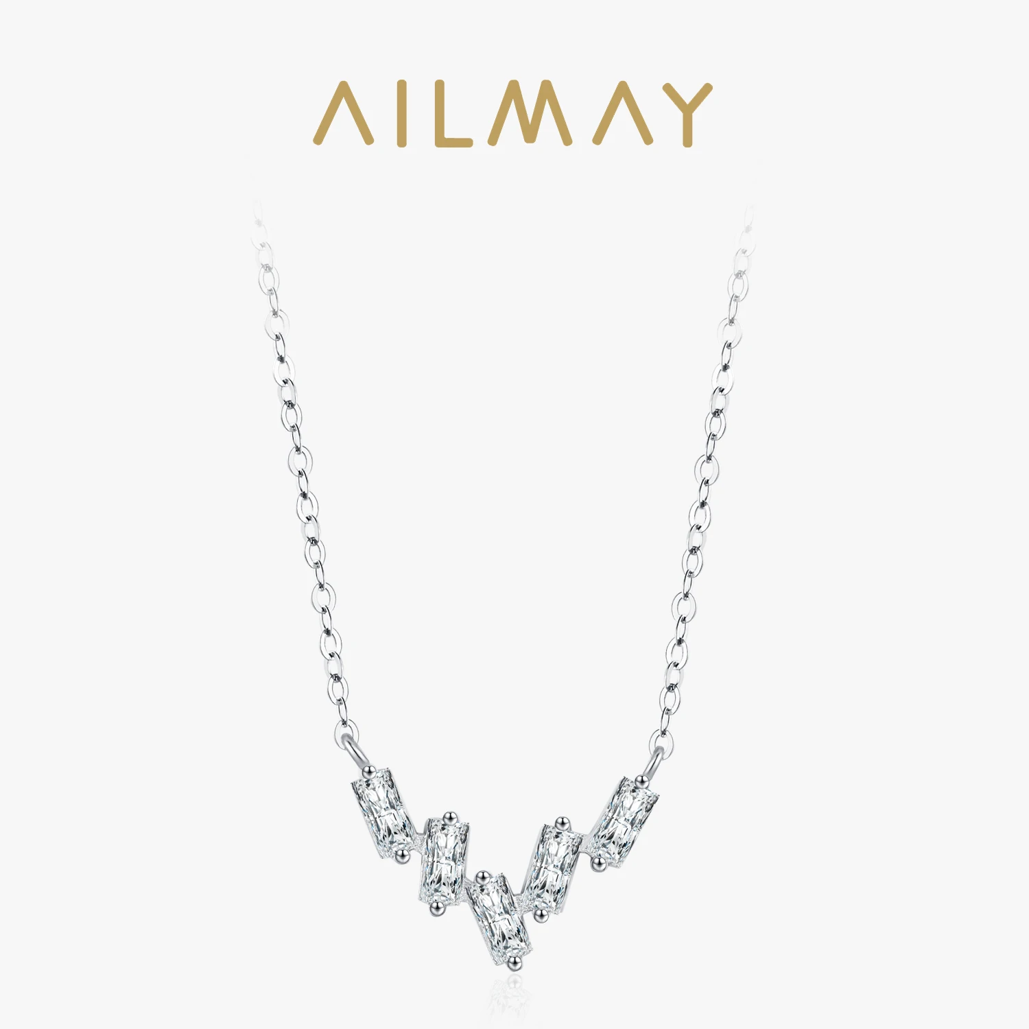 Ailmay 925 Sterling Silver Simple Geometric Square Pendant Necklace for Women Party Fashion Jewelry Gifts
Ailmay 925 Sterling Silver Simple Geometric Square Pendant Necklace for Women Party Fashion Jewelry Gifts