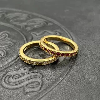 S925 Pure Silver wholesale trendy Thai silver plated 22K gold 3MM full diamond ring white diamond cross pink diamond couple
S925 Pure Silver wholesale trendy Thai silver plated 22K gold 3MM full diamond ring white diamond cross pink diamond couple