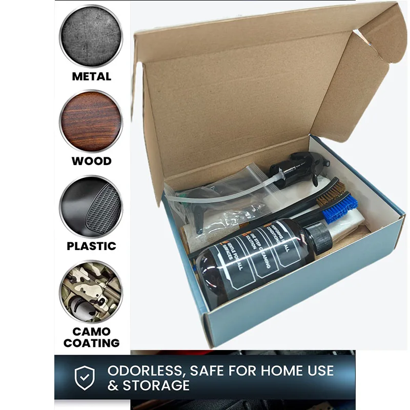 Gun Cleaning Oil Kit 3-in-1 Cleans 6.8 Oz Sprayer Gun Oil Cleaner Lubricant Needle Oiler Cleaning Patches Cleaning Swabs Brush
Gun Cleaning Oil Kit 3-in-1 Cleans 6.8 Oz Sprayer Gun Oil Cleaner Lubricant Needle Oiler Cleaning Patches Cleaning Swabs Brush