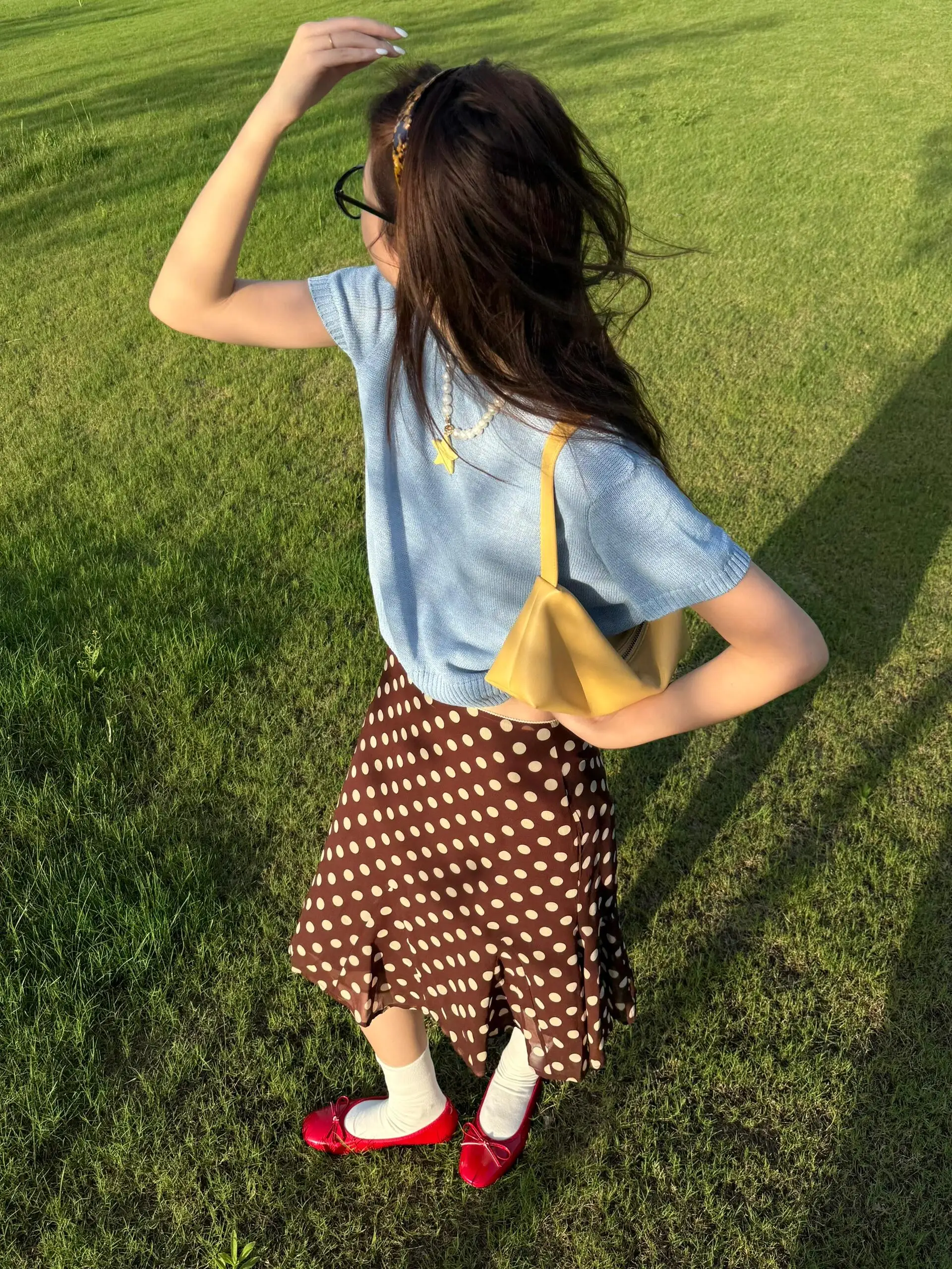 American Style Spotted Low Waist Lace Knot Fish Tail Skirt Women's Summer New Pure Desire High Waist A-Line Skirt
American Style Spotted Low Waist Lace Knot Fish Tail Skirt Women's Summer New Pure Desire High Waist A-Line Skirt