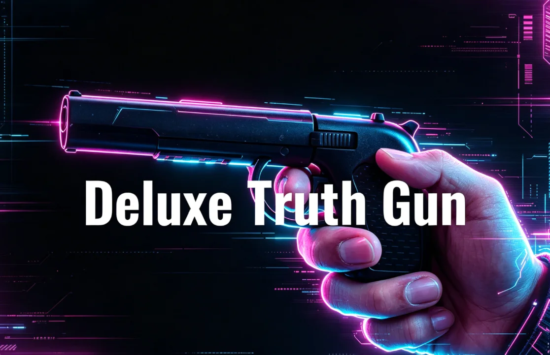 Deluxe Truth Gun Illusion Close Up Magic Tricks Gimmicks Magic Props Professional Magician Magia Find The Select Card Poker Deck
Deluxe Truth Gun Illusion Close Up Magic Tricks Gimmicks Magic Props Professional Magician Magia Find The Select Card Poker Deck