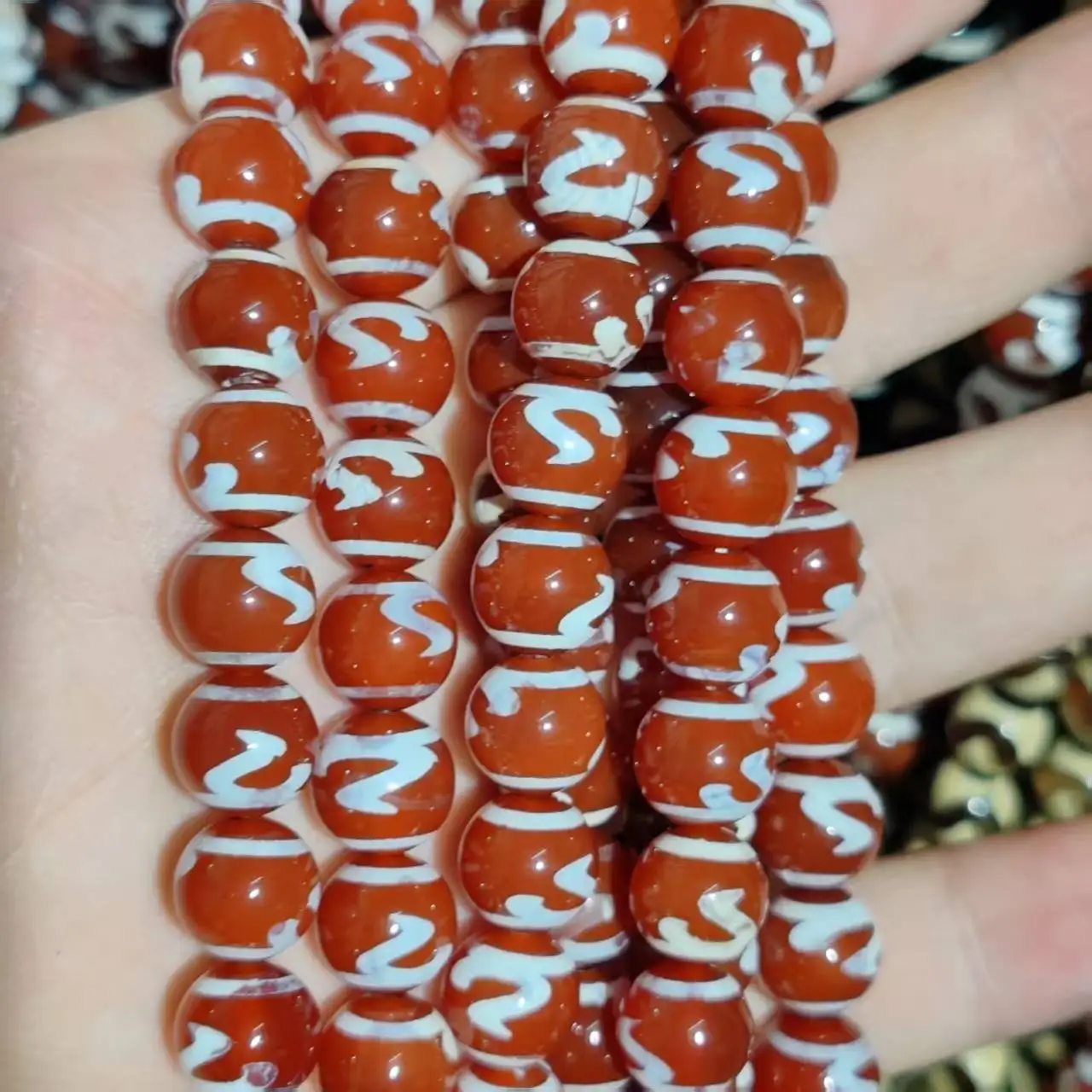 36 Pcs Tibetan style red meat, chalcedony, agate, sky beads, 10mm round beads, jewelry necklace, bracelet, DIY production, Dzi
36 Pcs Tibetan style red meat, chalcedony, agate, sky beads, 10mm round beads, jewelry necklace, bracelet, DIY production, Dzi