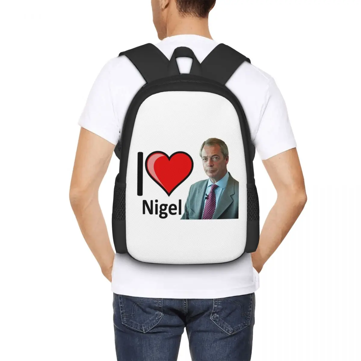 Фантастический студенческий рюкзак с дизайном I Love Nigel Farage, школьная сумка, походный рюкзак для путешествий, сумка для книг, сумки на плечо для мужчин и женщин
Фантастический студенческий рюкзак с дизайном I Love Nigel Farage, школьная сумка, походный рюкзак для путешествий, сумка для книг, сумки на плечо для мужчин и женщин