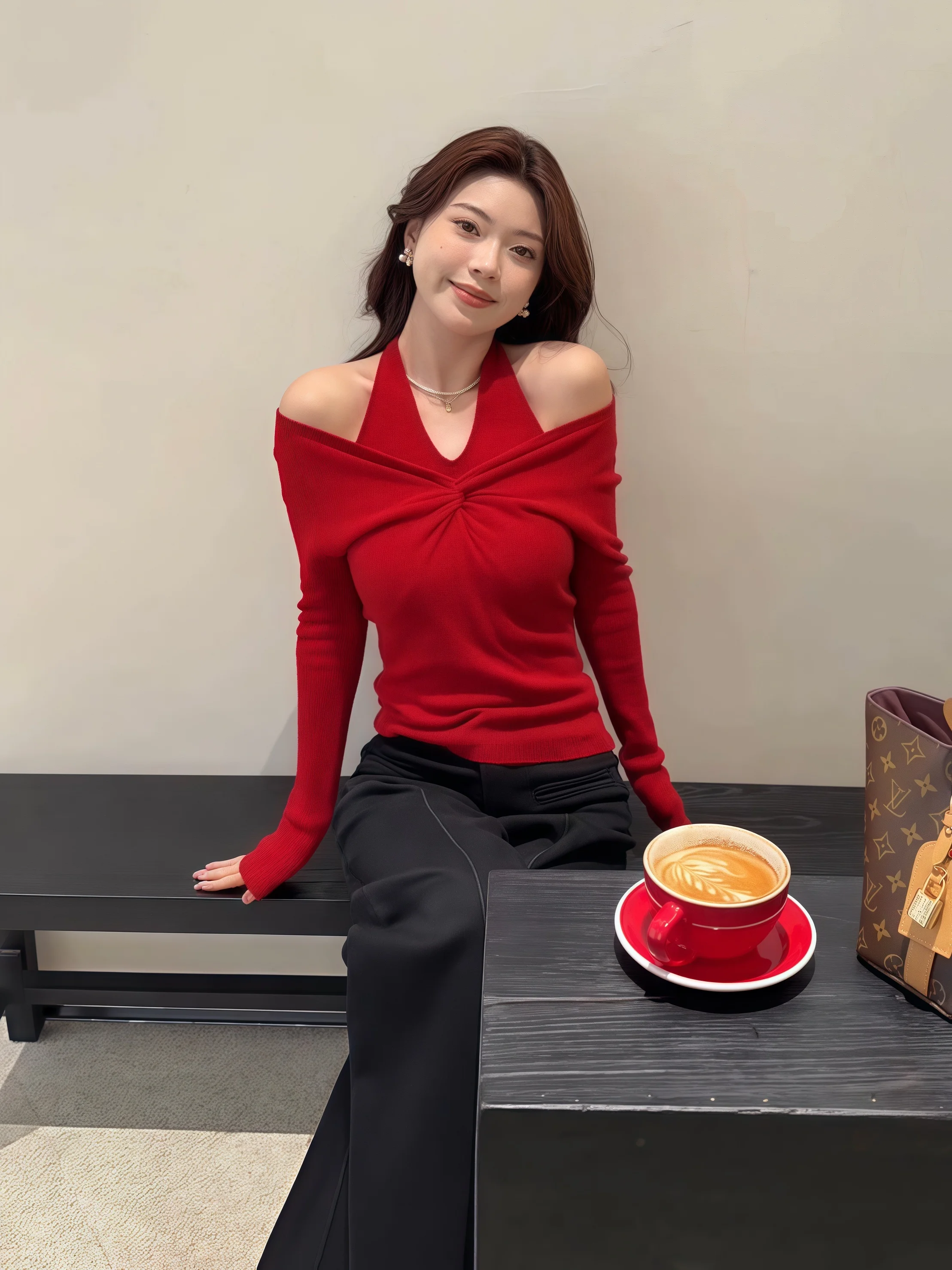 Женская вязаная кофта-свитер с длинным рукавом, осенне-зимний дизайн, модная повседневная одежда
Женская вязаная кофта-свитер с длинным рукавом, осенне-зимний дизайн, модная повседневная одежда