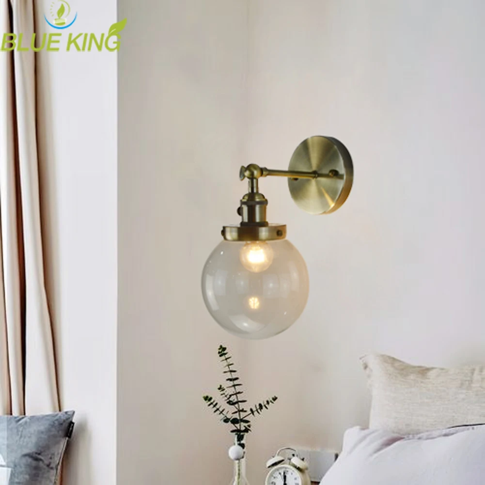 Modern Glass Wall Lamp Bedroom Bedside Hallway Corridor Aisle Sconce Light Background Hotel Decoration Vintage bronze Loft Home
Modern Glass Wall Lamp Bedroom Bedside Hallway Corridor Aisle Sconce Light Background Hotel Decoration Vintage bronze Loft Home