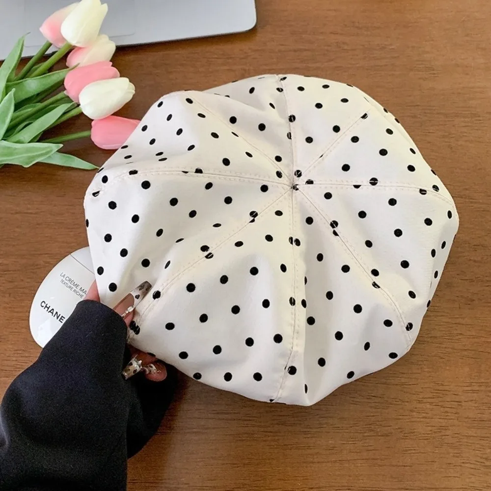 Ins Korean Polka Dot Berets Y2k Retro Painter Berets Versatile Casual Beanie Cap Girls
Ins Korean Polka Dot Berets Y2k Retro Painter Berets Versatile Casual Beanie Cap Girls