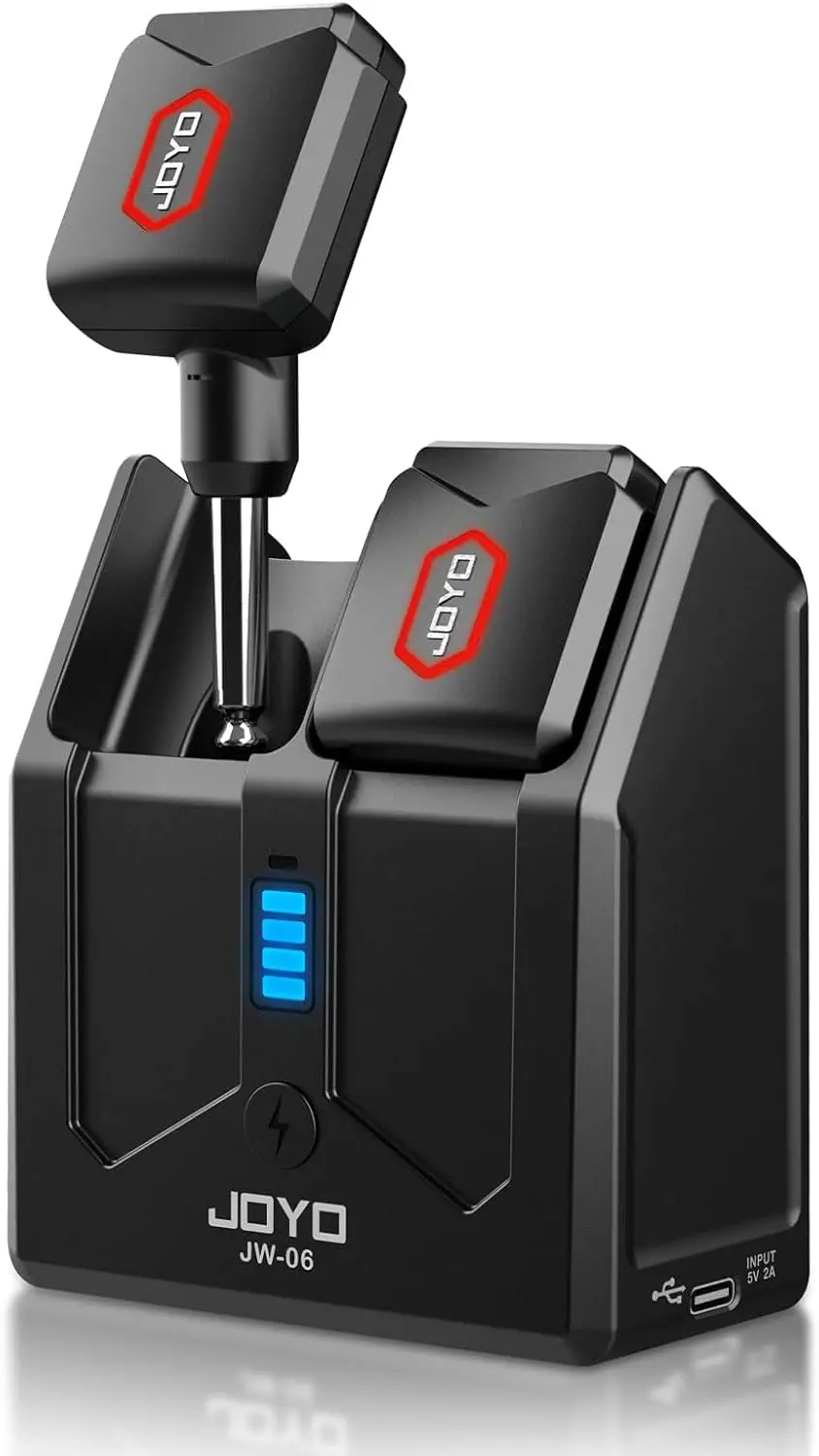 5.8GHz Wireless Guitar System with Charging Box, 4 Channels for Electric Bass Instruments
5.8GHz Wireless Guitar System with Charging Box, 4 Channels for Electric Bass Instruments