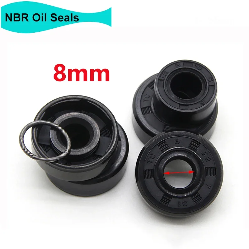 2/5/10pcs Black NBR Oil Seals ID 8mm TC-8*14/15/16/18/22*4/4.5/5/7/8mm Nitrile Rubber Shaft Double Lip Oil Sealing Gaskets
2/5/10pcs Black NBR Oil Seals ID 8mm TC-8*14/15/16/18/22*4/4.5/5/7/8mm Nitrile Rubber Shaft Double Lip Oil Sealing Gaskets