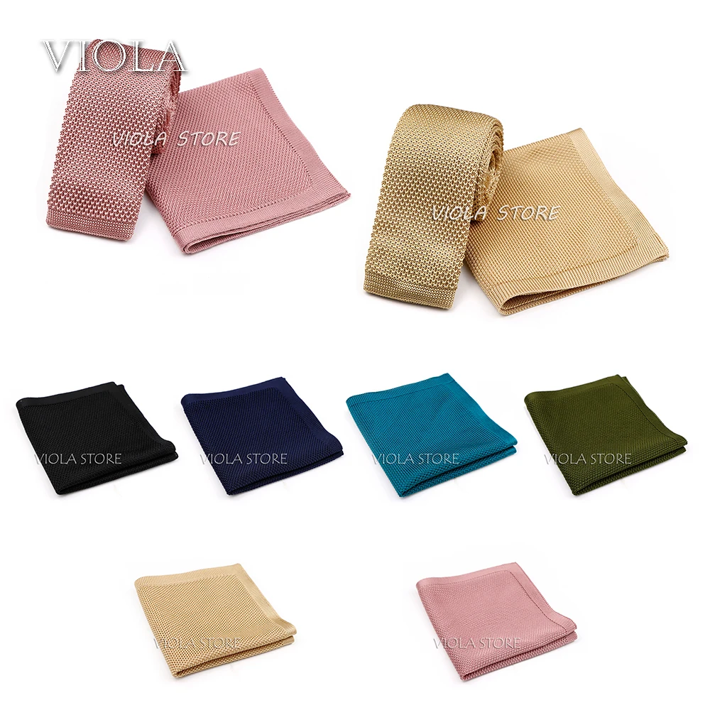 Solid Color Knit Suit Simple Knit Tie Square Scarf Black Navy Blue Army Green Pink Men's Tuxedo With Gift Fashion Accessories
Solid Color Knit Suit Simple Knit Tie Square Scarf Black Navy Blue Army Green Pink Men's Tuxedo With Gift Fashion Accessories
