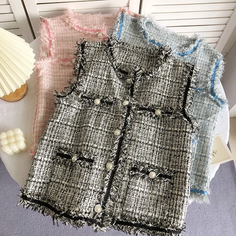 Slimming Single-Button Vest Summer Autumn Seasonal Sleeveless Tassel Trim Women's Jacket Outerwear Fashion Style
Slimming Single-Button Vest Summer Autumn Seasonal Sleeveless Tassel Trim Women's Jacket Outerwear Fashion Style