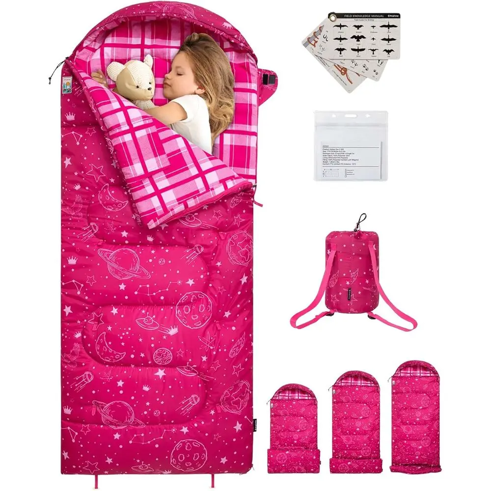 Compact Lightweight Water-resistant Sleng Bag for Kids, Suitable for Cold and Warm Weather, Ideal for Camping and Outdoor Activi
Compact Lightweight Water-resistant Sleng Bag for Kids, Suitable for Cold and Warm Weather, Ideal for Camping and Outdoor Activi