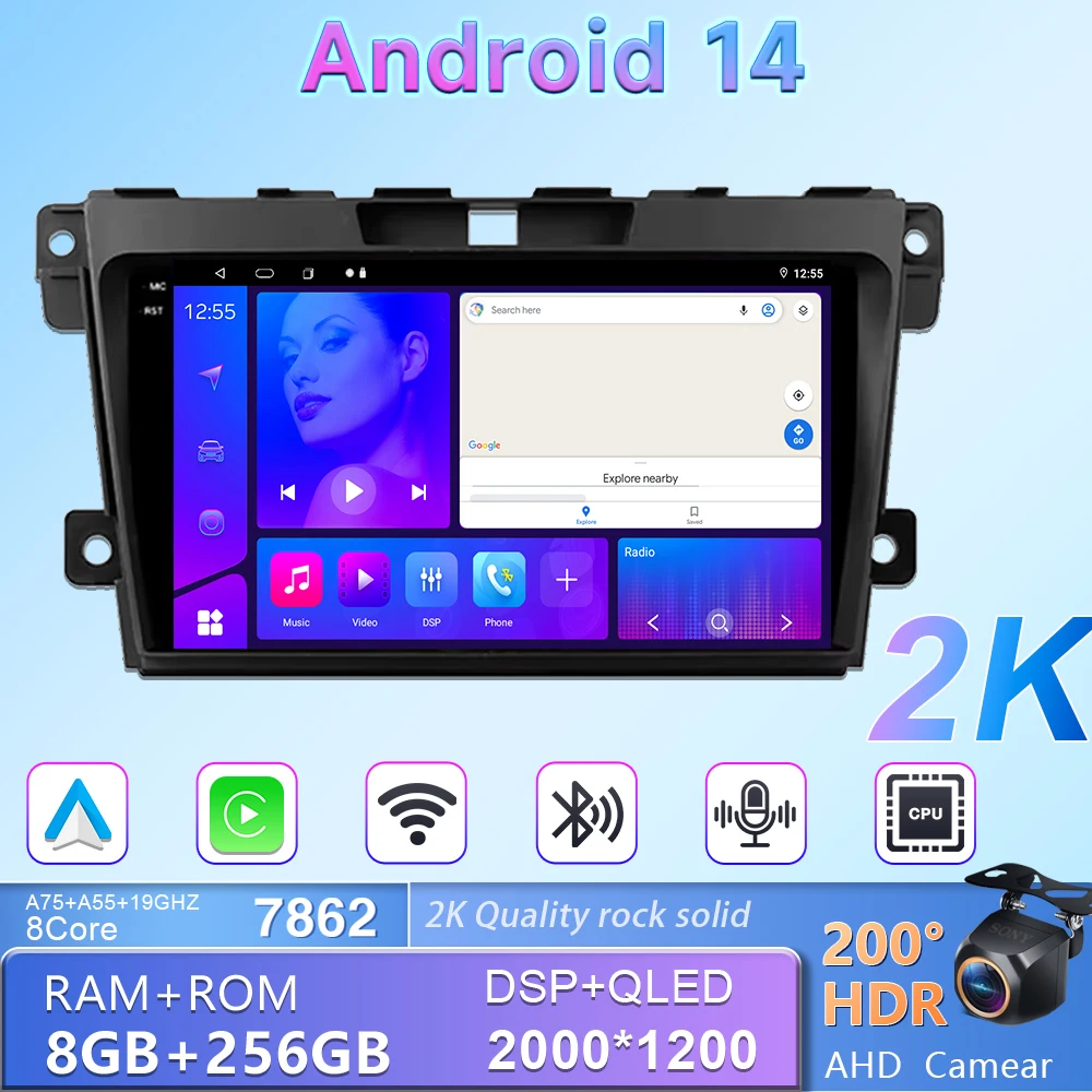 Wireless carplay Android Auto For Mazda CX7 CX-7 CX 7 ER 2009 - 2012 Car Carplay Radio Automo Stereo Multimedia Player No 2din
Wireless carplay Android Auto For Mazda CX7 CX-7 CX 7 ER 2009 - 2012 Car Carplay Radio Automo Stereo Multimedia Player No 2din