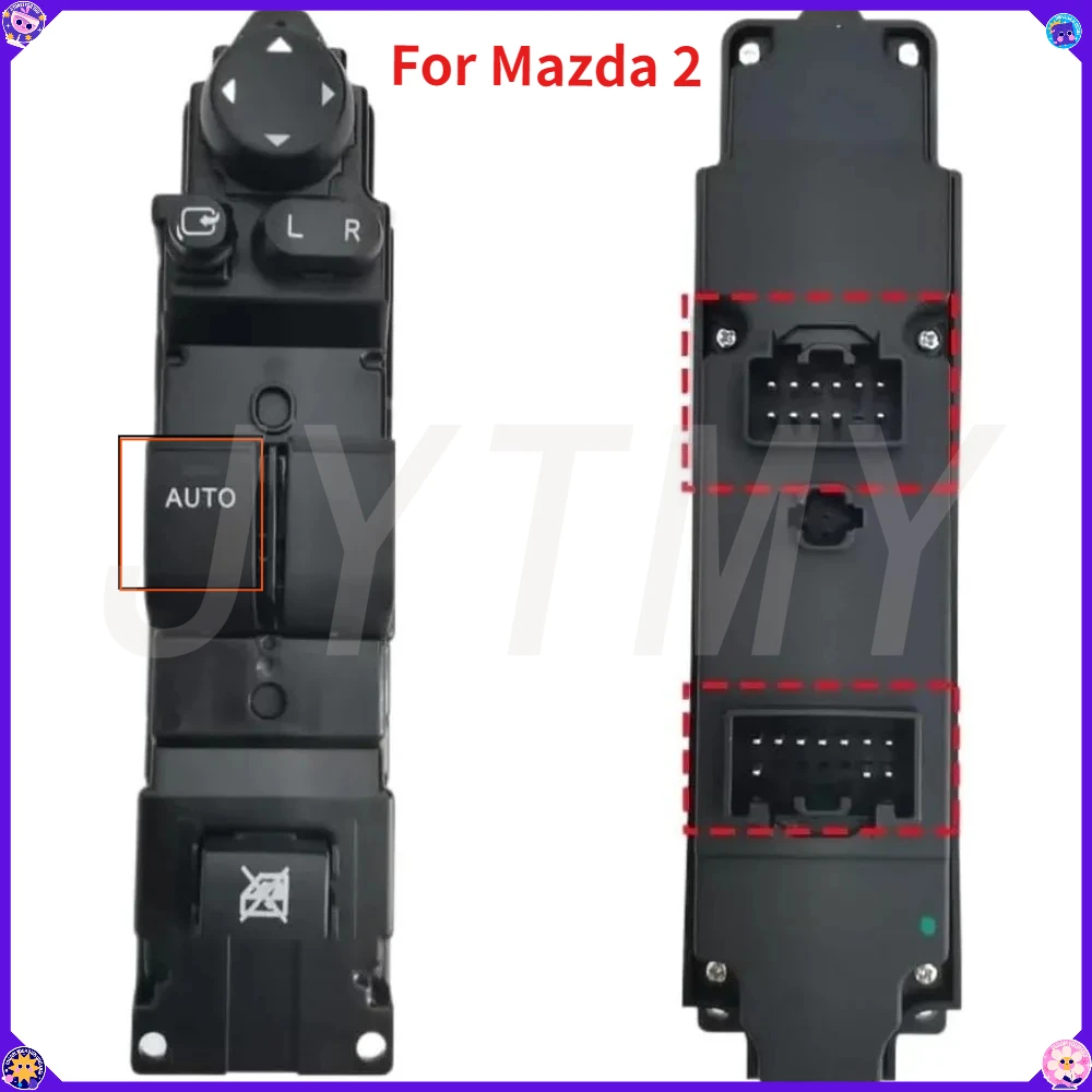 Электрический главный переключатель управления стеклоподъемником, детали для Mazda 2 2008 2009, передняя левая кнопка подъемника стекла водителя, автомобильные аксессуары
Электрический главный переключатель управления стеклоподъемником, детали для Mazda 2 2008 2009, передняя левая кнопка подъемника стекла водителя, автомобильные аксессуары