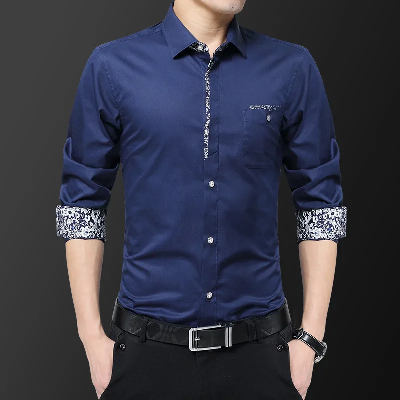 Fashion Men's Shirt Long Sleeve Floral Button Printed Fashion Casual Shirts Soft Comfortable Men Dress Shirt Slim Fit Business
Fashion Men's Shirt Long Sleeve Floral Button Printed Fashion Casual Shirts Soft Comfortable Men Dress Shirt Slim Fit Business