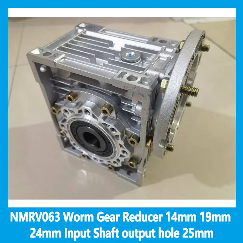 NMRV063 Редуктор червячной передачи 14 мм 19 мм 24 мм Передаточное число входного вала 5:1-100: 1 выходное отверстие 25 мм для двигателя 0,25 кВт-1,5 кВт
NMRV063 Редуктор червячной передачи 14 мм 19 мм 24 мм Передаточное число входного вала 5:1-100: 1 выходное отверстие 25 мм для двигателя 0,25 кВт-1,5 кВт