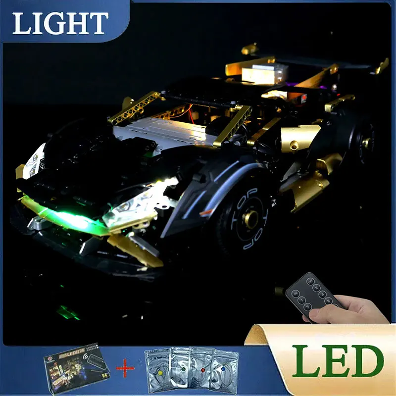 NEW RC DIY LED Light Kit For LEGO GULY 10600 Technical Sports Car Hypercar( Only LED Light,Without Blocks Model) 
NEW RC DIY LED Light Kit For LEGO GULY 10600 Technical Sports Car Hypercar( Only LED Light,Without Blocks Model)