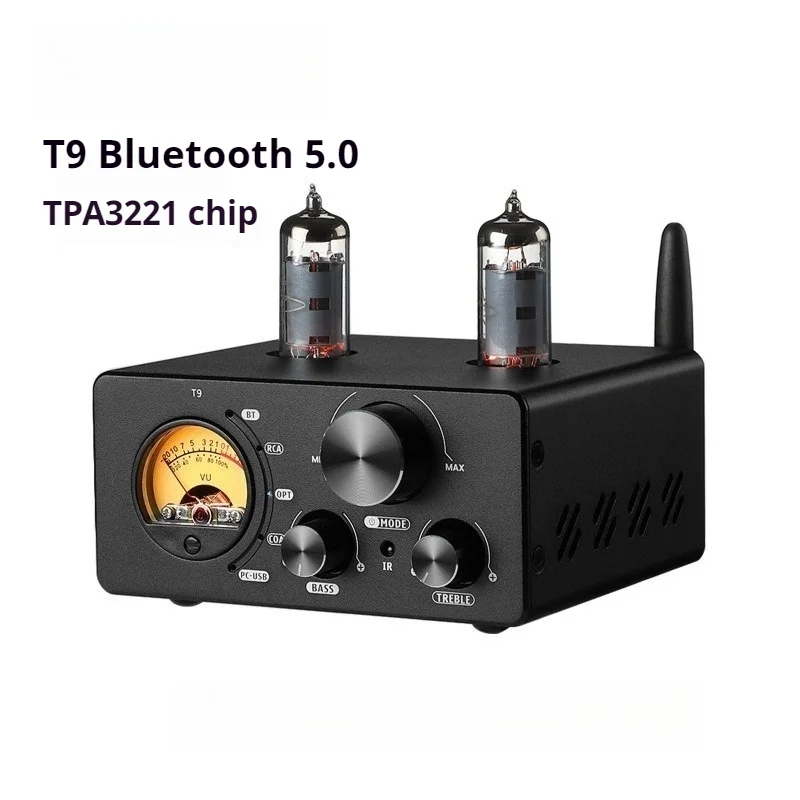 T9 Bluetooth 5.0 Vacuum Tube Power Amplifier Fiber Coaxial Decoder Power Amplifier 200W with VU Table
T9 Bluetooth 5.0 Vacuum Tube Power Amplifier Fiber Coaxial Decoder Power Amplifier 200W with VU Table